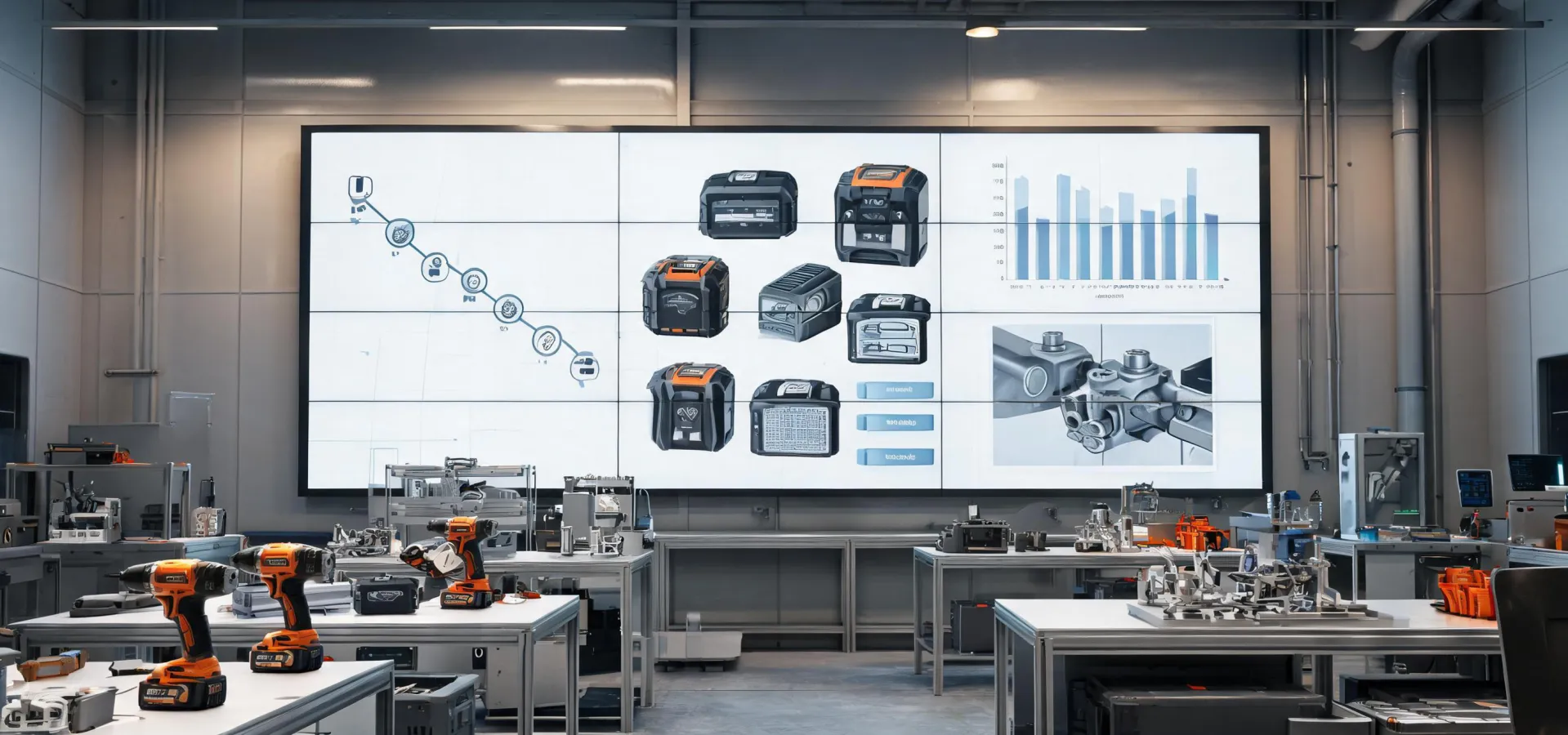 Hilti engineering roadmap video wall