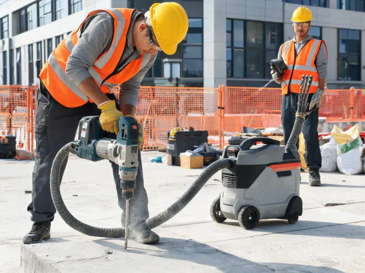 Concrete construction drilling