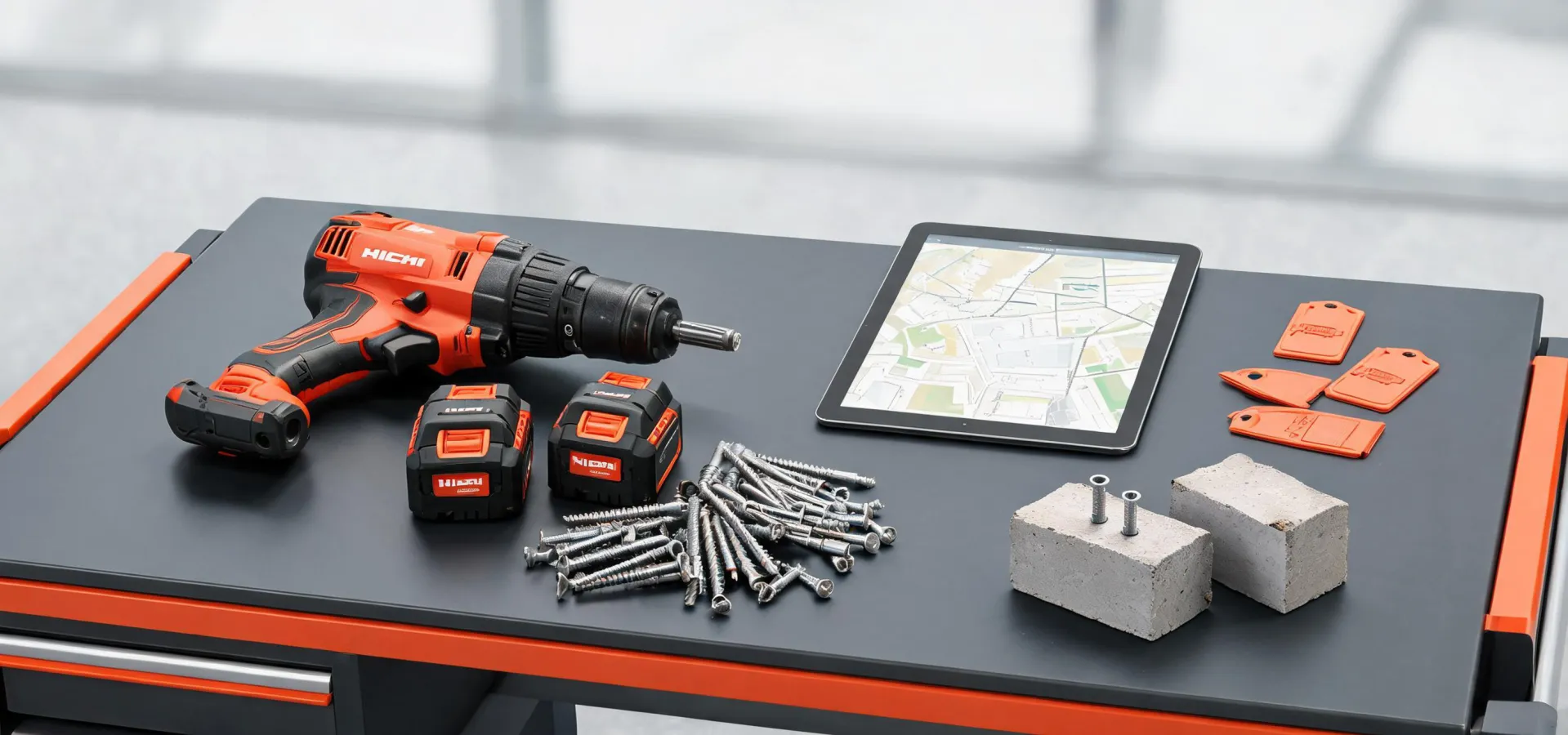 Hilti field support planning with tools and anchors
